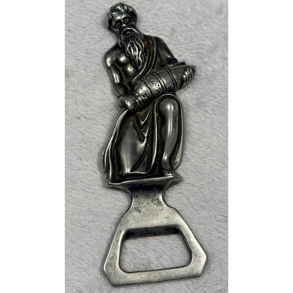 Bonwit Teller Bottle Opener Silver Vintage Figural Made In Italy